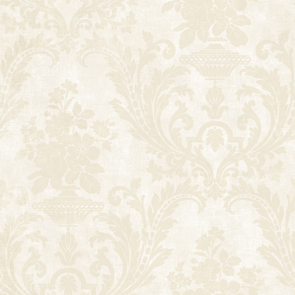 Galerie Stripes and Damask 2 Cream Wallpaper Image 1