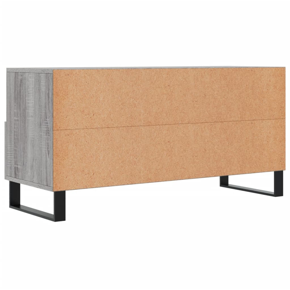 vidaXL 3 Drawer 3 Shelf Grey Sonoma TV Cabinet Image 6