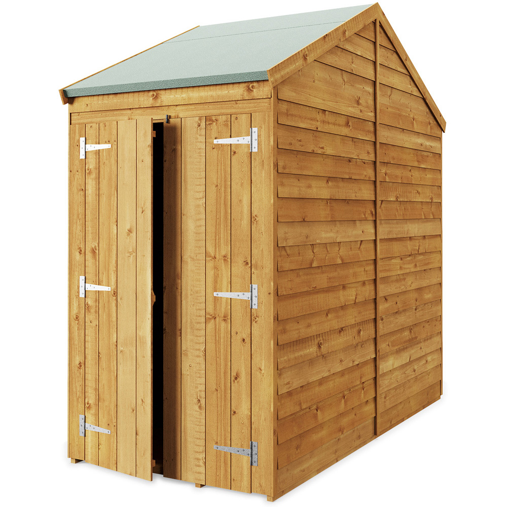 StoreMore 4 x 8ft Double Door Overlap Apex Shed Image 1
