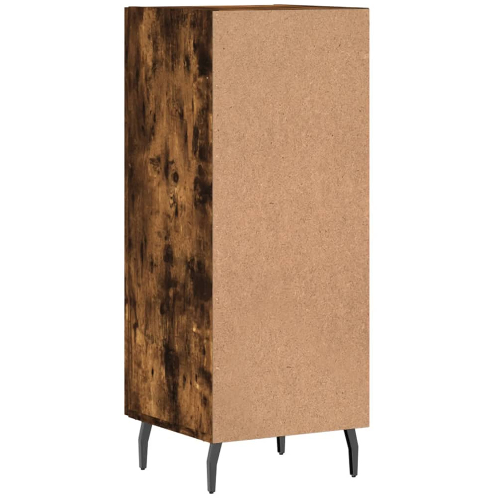 vidaXL Single Door Smoked Oak Sideboard Image 8
