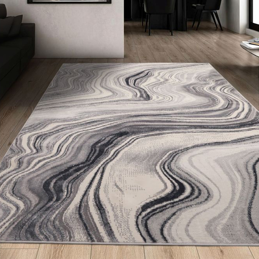 Homemaker Dusk Grey Watercolour Rug 140 x 200cm Image 1