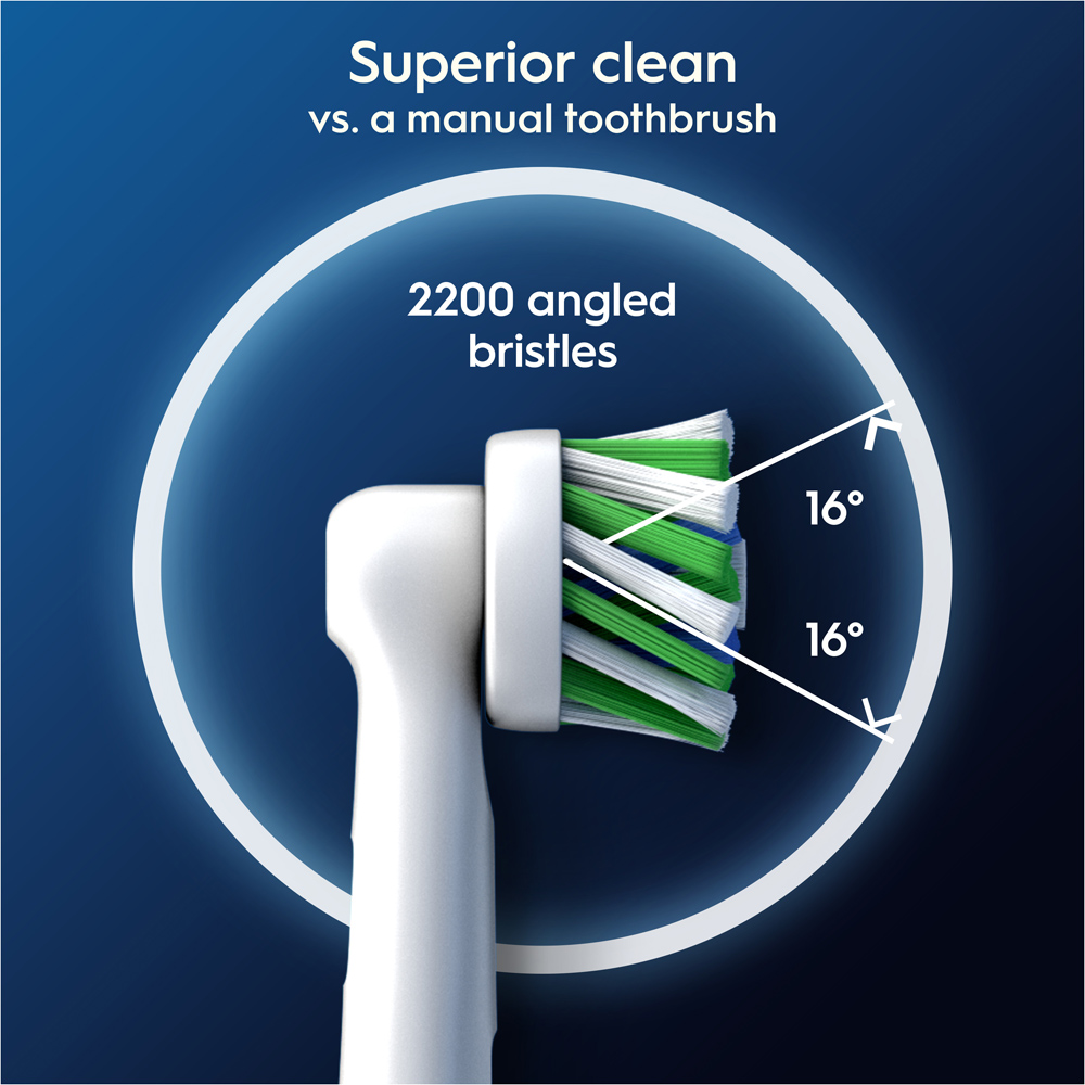 Oral-B Pro Cross Action Toothbrush Heads 8 Pack Image 3