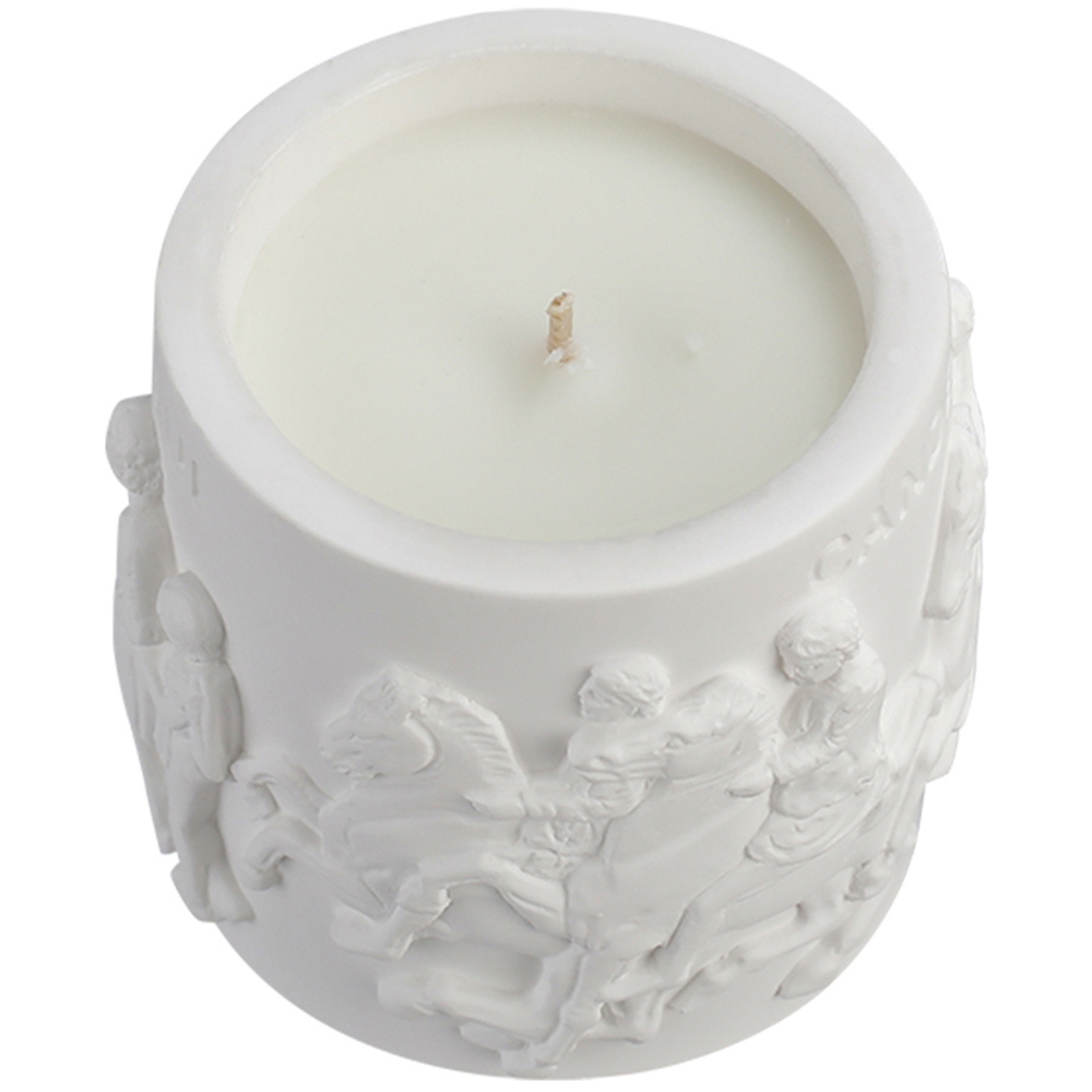 H&O Direct White Tea Retro Embossed Scented Candle Image 2