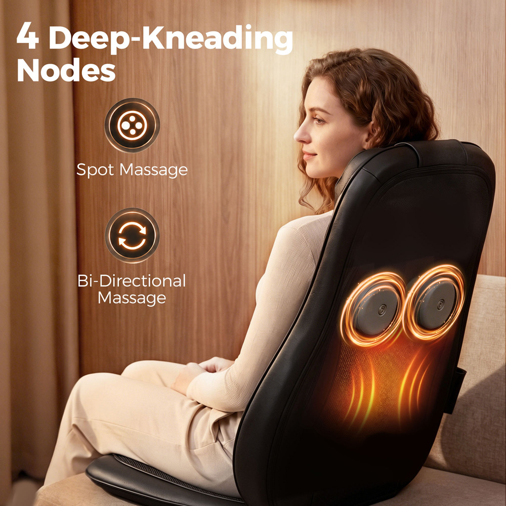 HOMCOM Heat and Deep Tissue Back Massager Home Office Chair Image 8