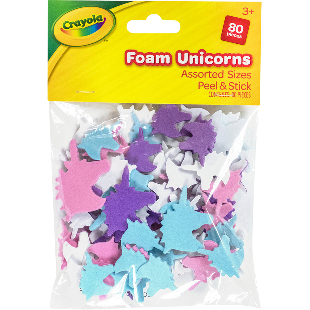 Pack of 80 Foam Unicorn Shapes Image