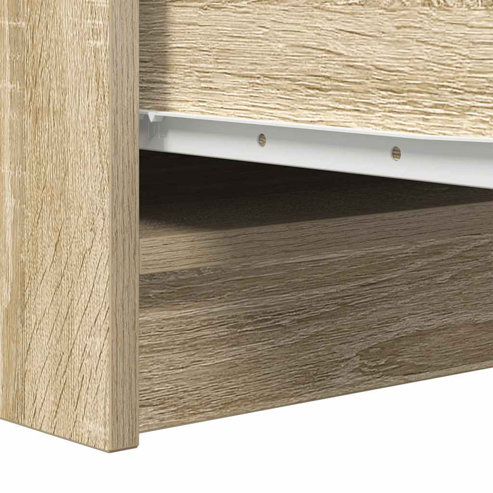 vidaXL 3 Drawer Sonoma Oak Sideboard Image 9
