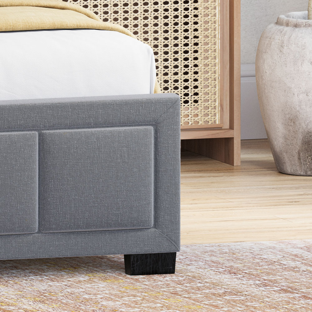 Vida Designs Vanita Double Dark Grey Bed Frame Image 3