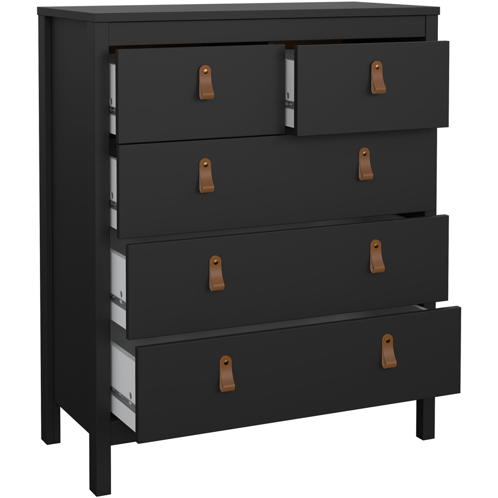 Florence Barcelona Matt Black 3 Piece Bedroom Furniture Set Image 4