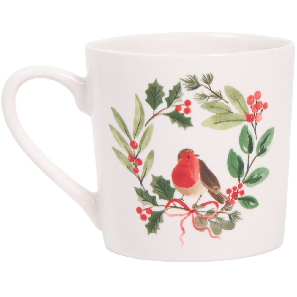 Pack of 4 Festive Robin Mugs Image 9