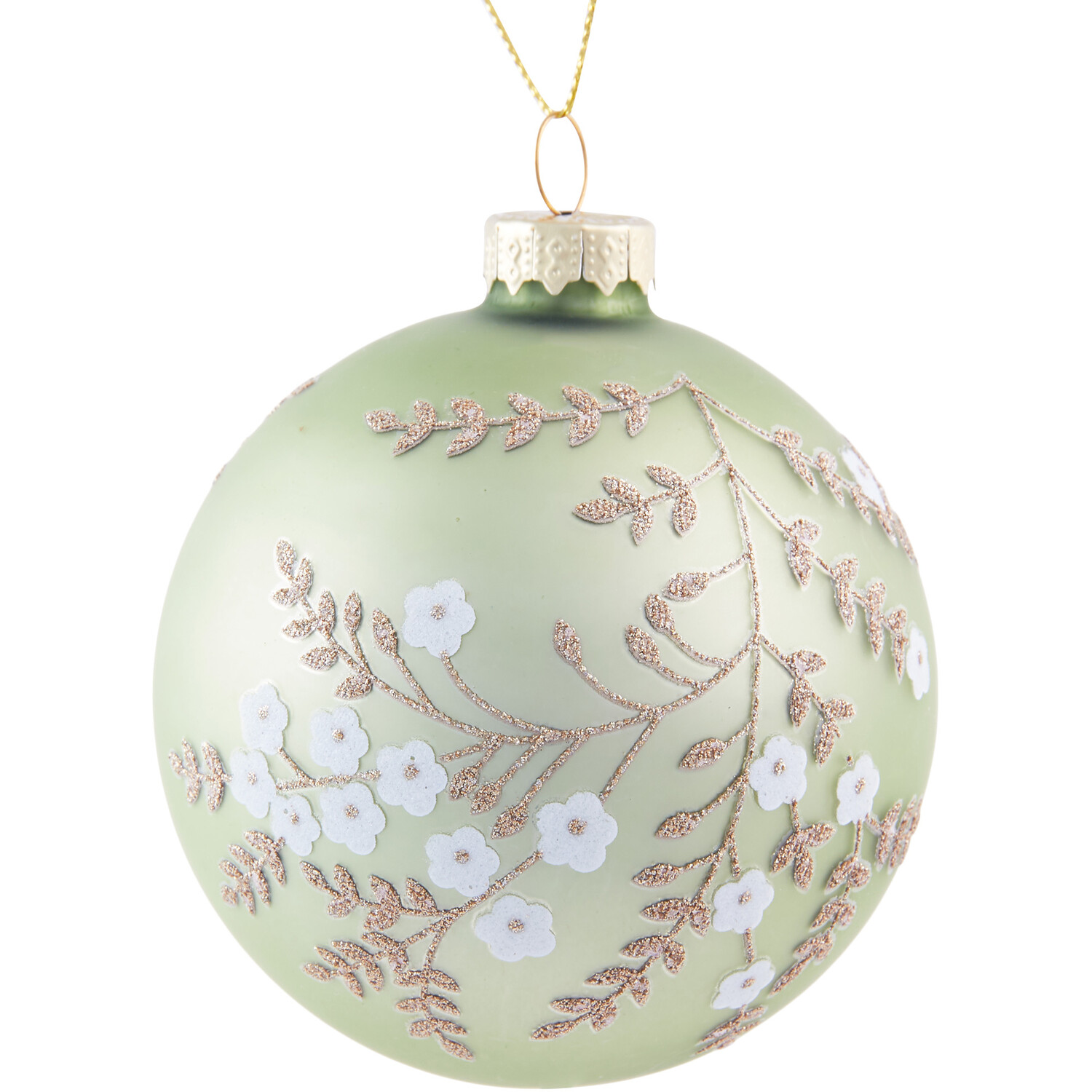 Floral Bauble Apple Green - Apple Green Image 2