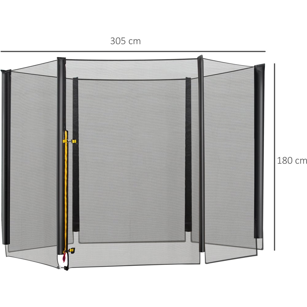 HOMCOM 10ft Trampoline Replacement Safety Enclosure Net Image 8