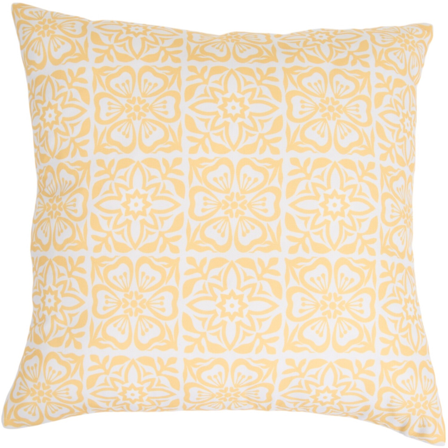 Outdoor Moroccan Cushion Yellow Image 1