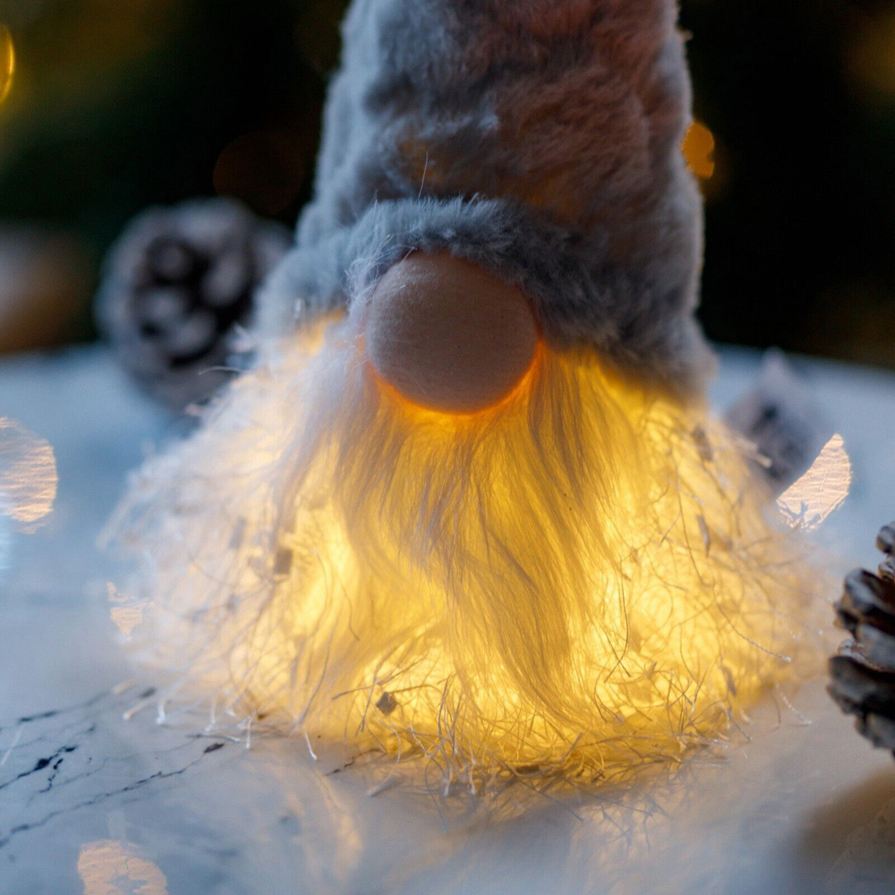 Marco Paul Grey Light Up Gonk Decoration Ornament Image 3