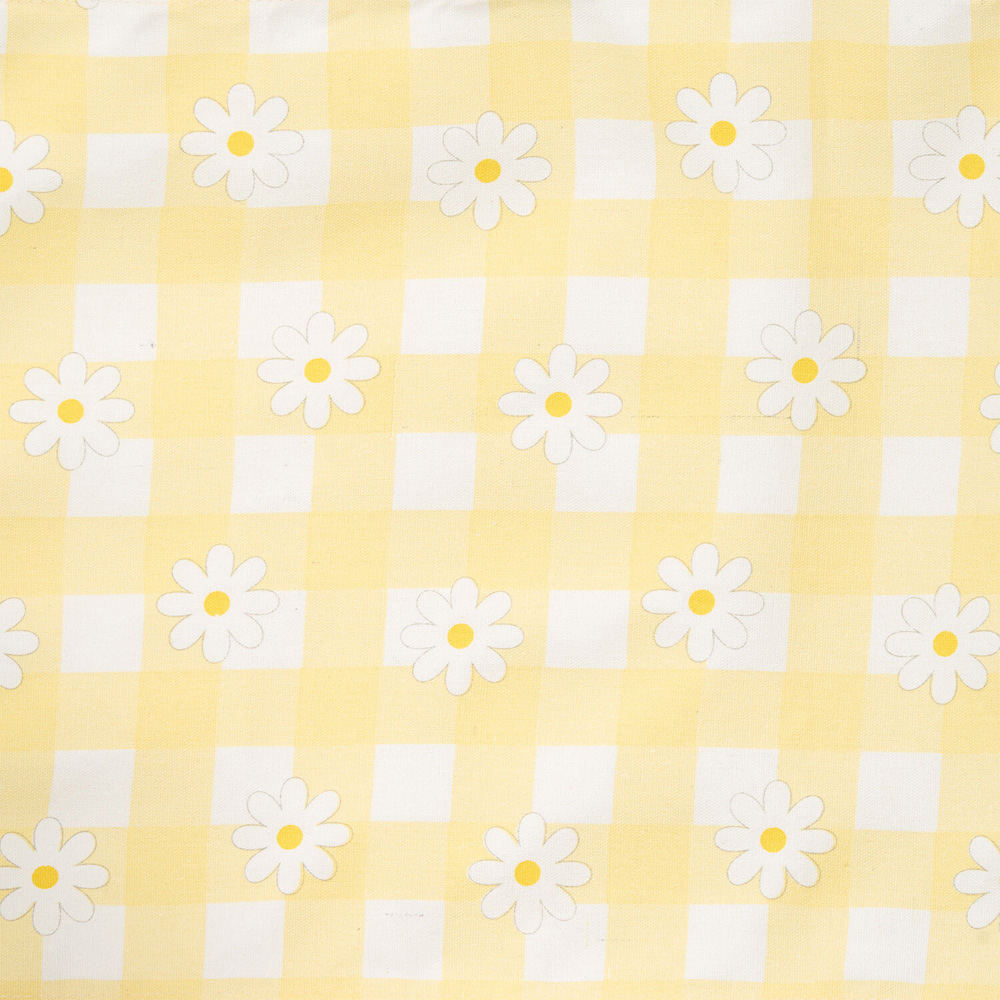 Gingham Daisy Table Runner Yellow Image 4