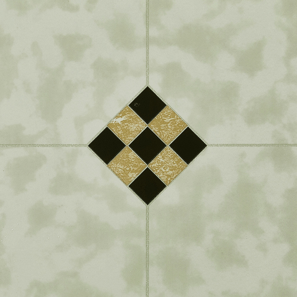 Living and Home Gold Self-Adhesive PVC Flooring Tile 30 Pack Image 3