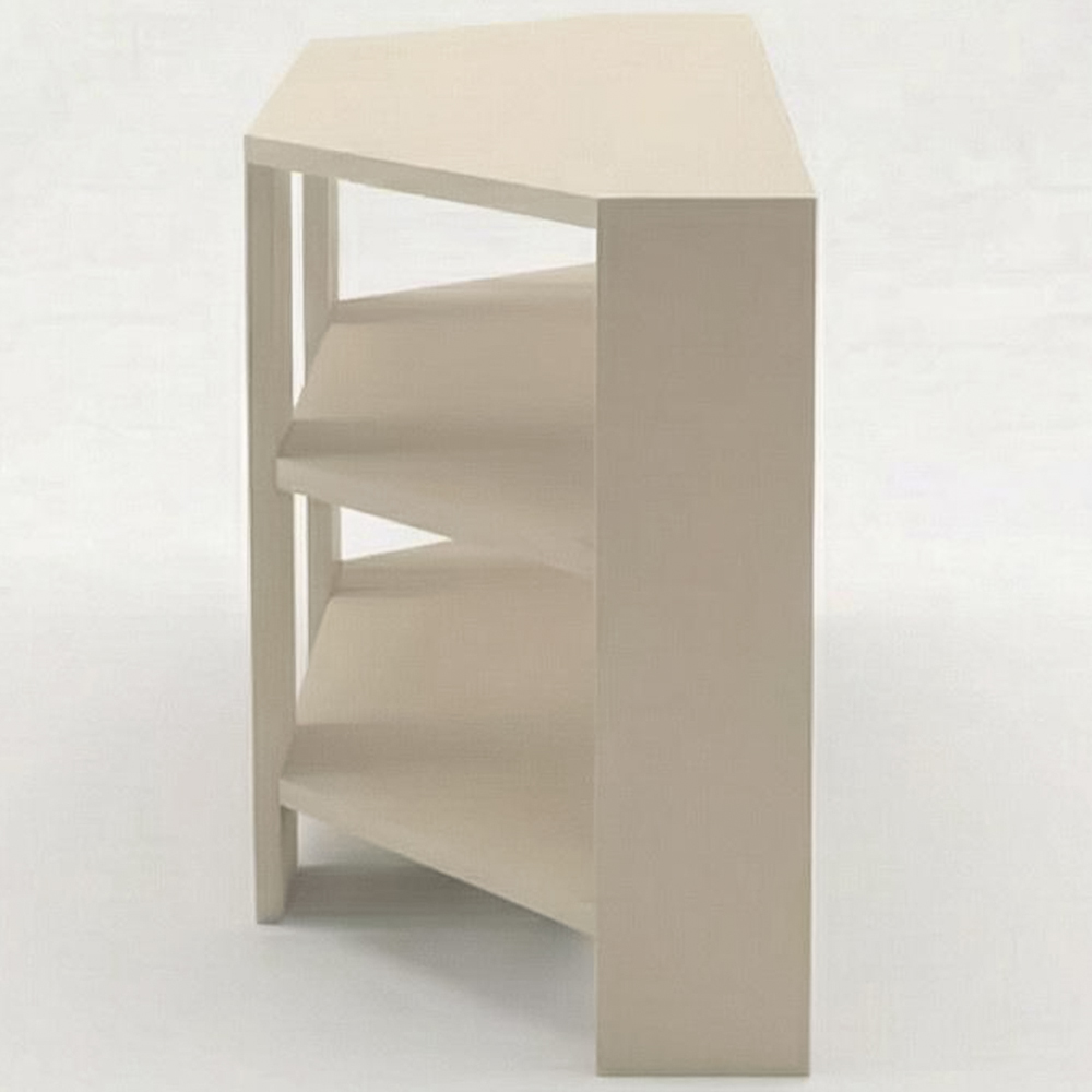 FWStyle Promo 2 Shelf Putty Corner TV Unit Image 3