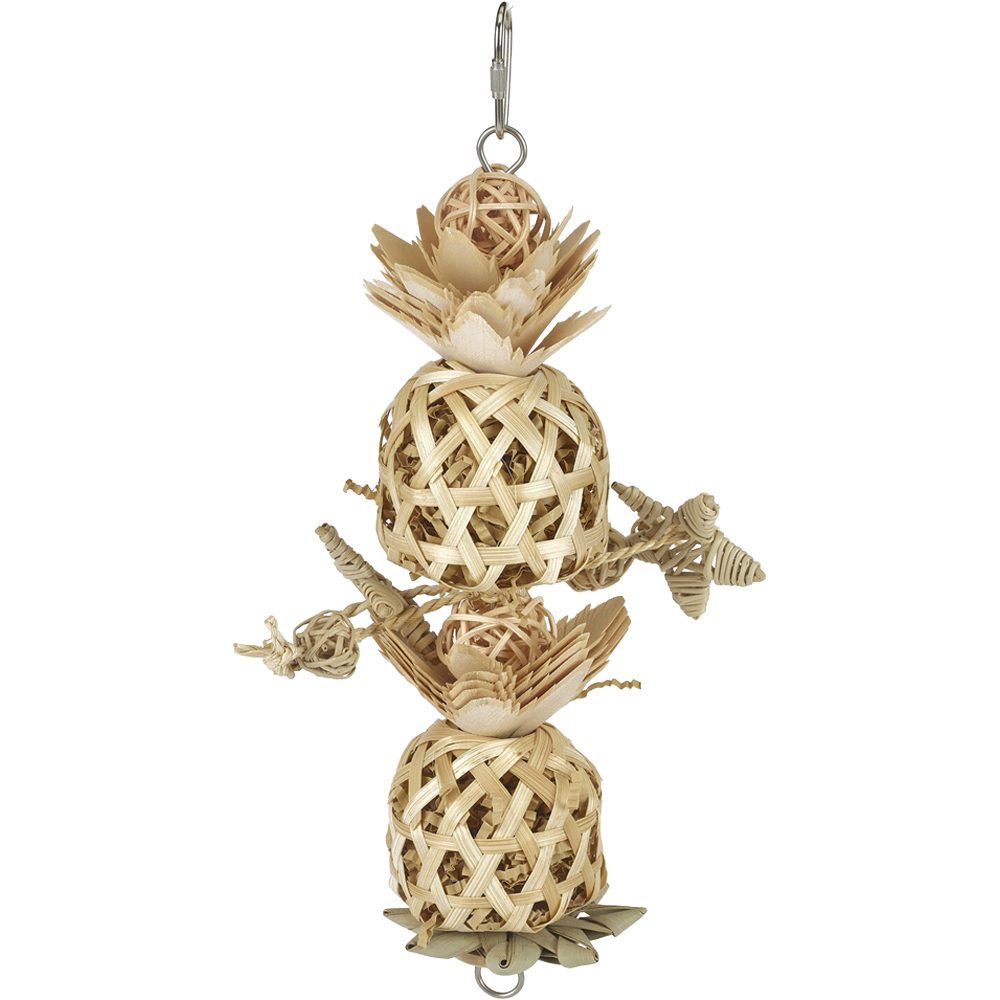 Naturals Double Pineapple Bird Toy Image 1