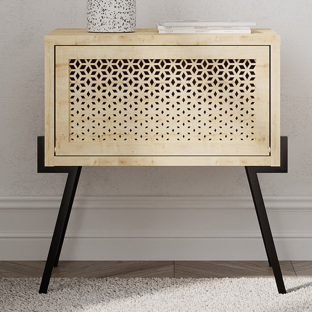 Naive Oak Bedside Table Image 1