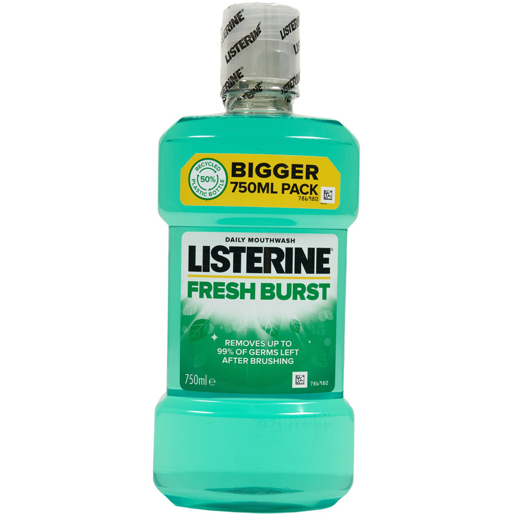 Listerine 750ml Mouthwash Cool & Fresh Image 4