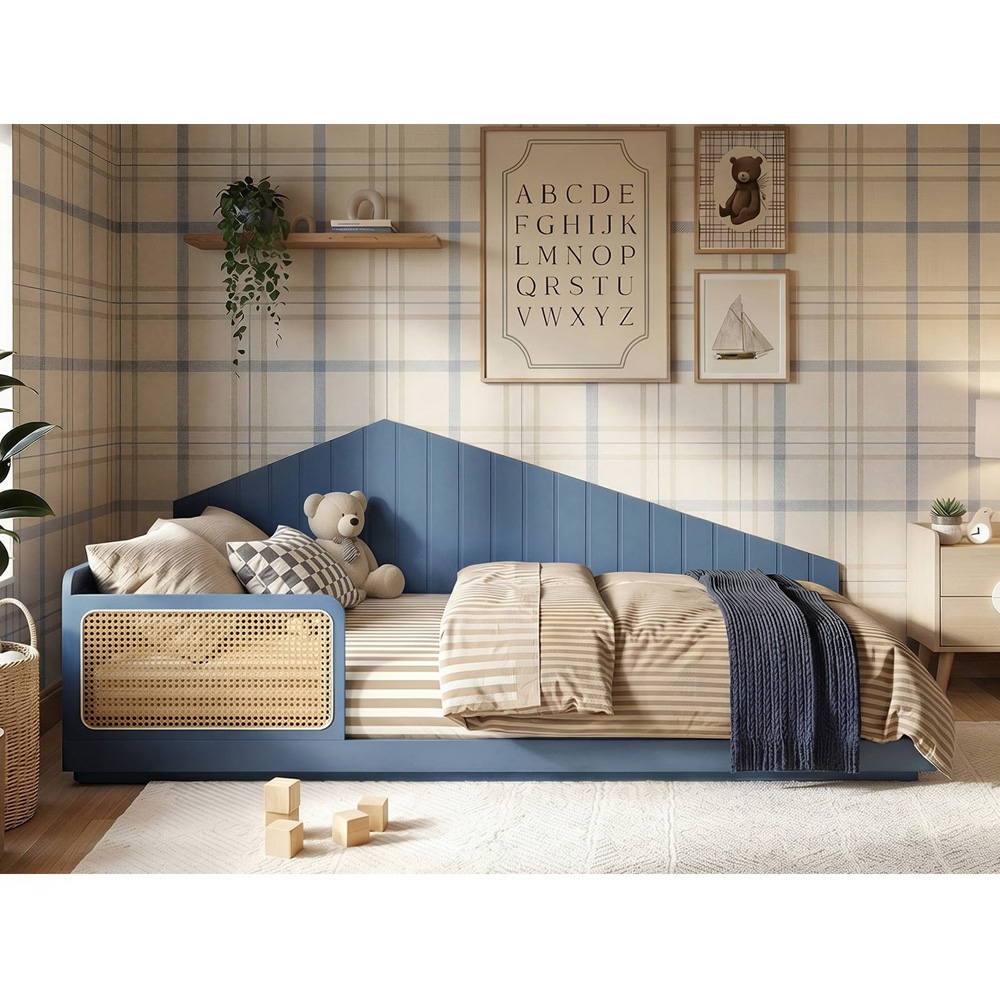 Flair Carter Small Double Navy Montessori Bed Image 4