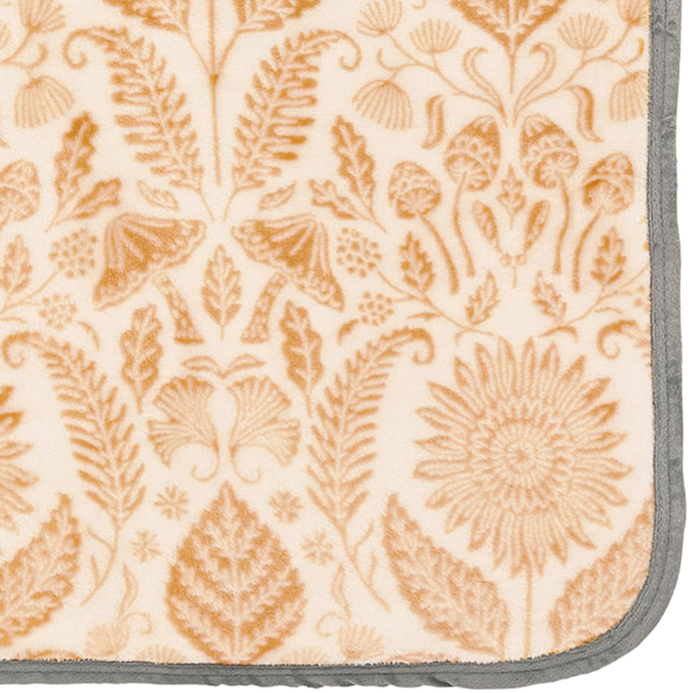 Helena Springfield Graphite and Copper Sunflower Fleece Throw 140 x 180cm Image 2