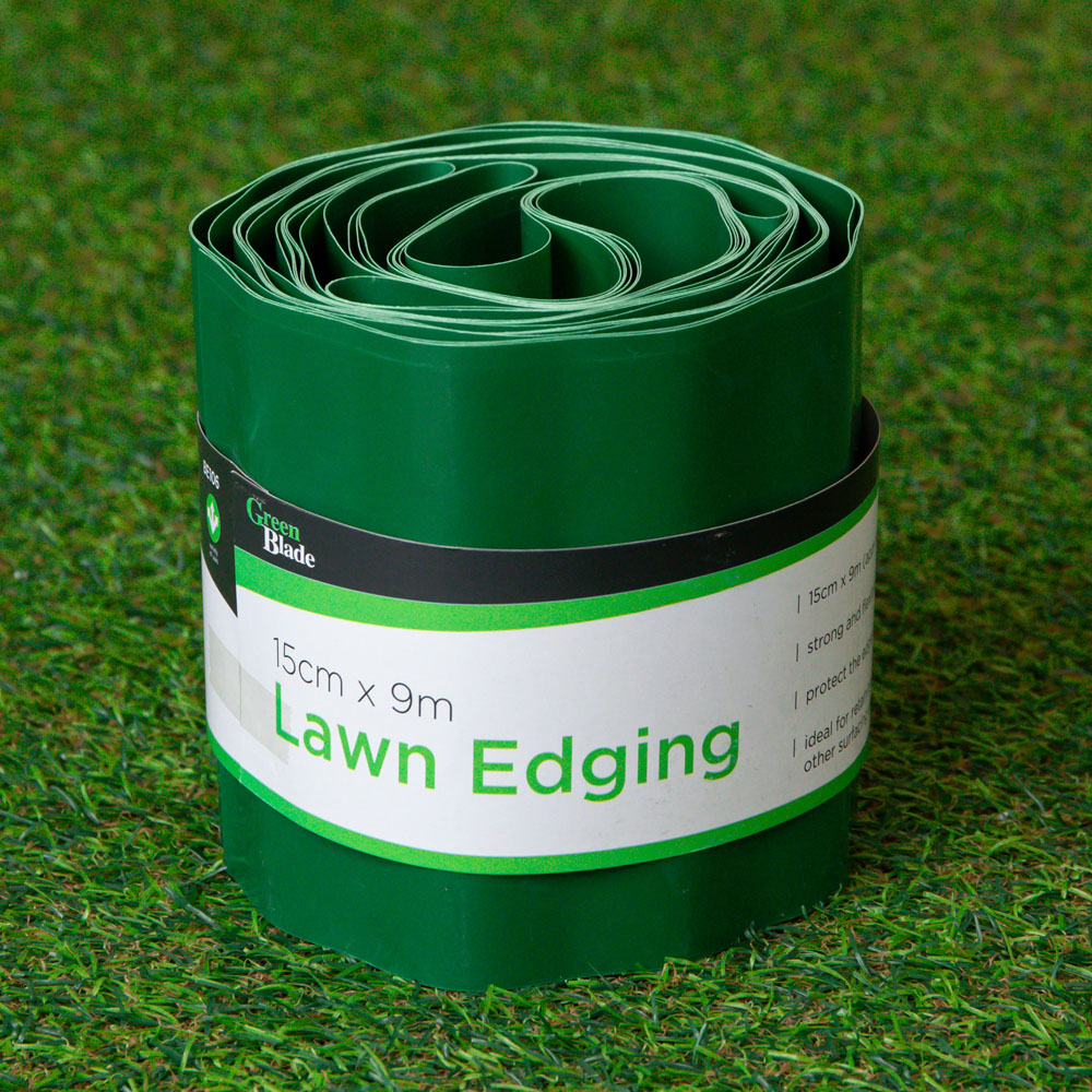 Samuel Alexander Green Large Plastic Corrugated Lawn Edging Border Image 4
