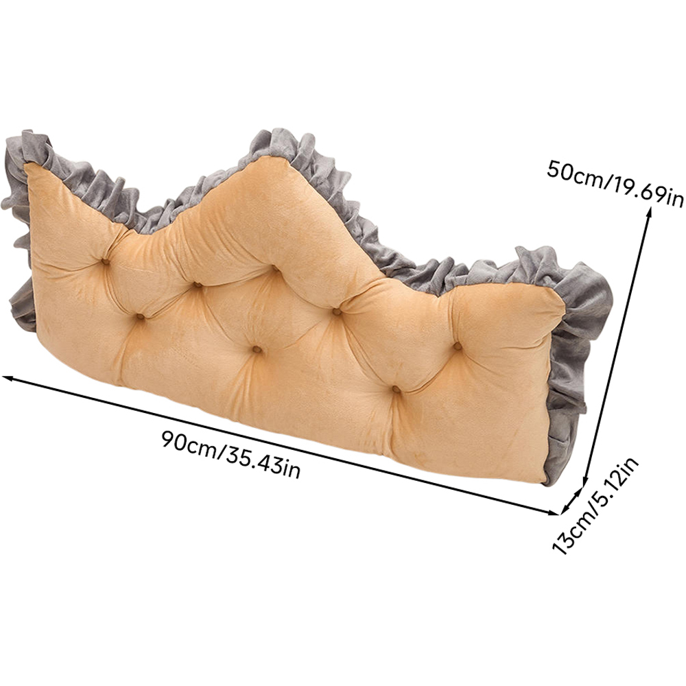 Living and Home Amber Camel Crown Headboard Pillow 90 x 50cm Image 8