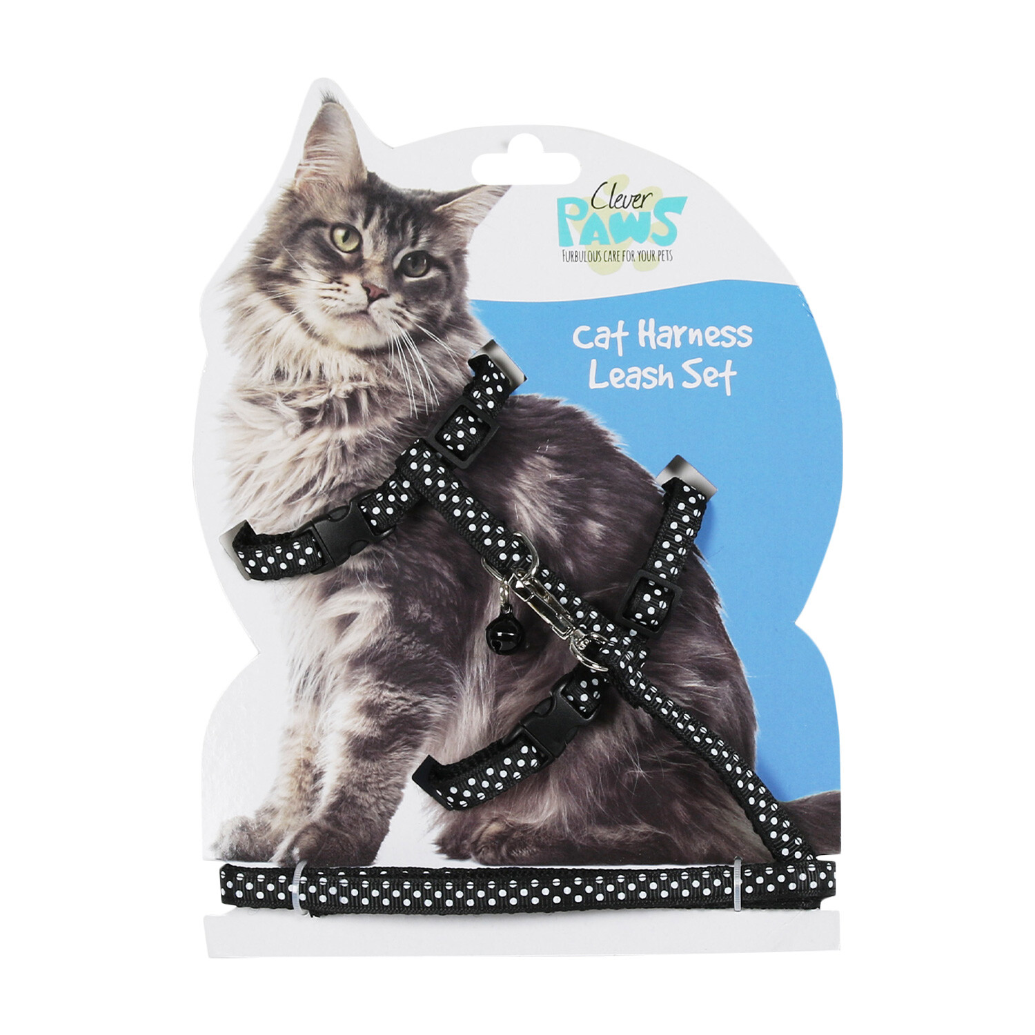 Cat Harness and Leash Set - Black Image