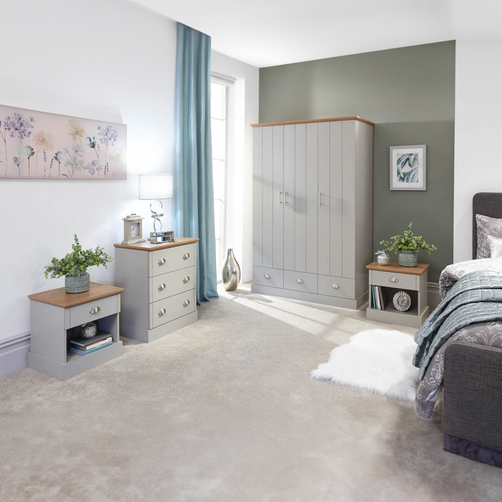 GFW Kendal Grey 4 Piece Bedroom Furniture Set Image 5