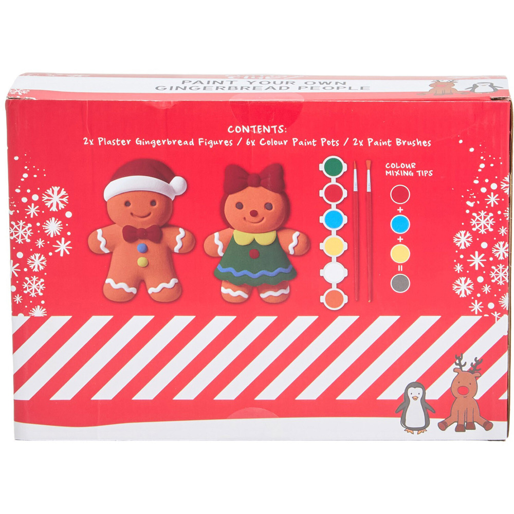 Paint Your Own Ceramic Gingerbread People Kit Image 4