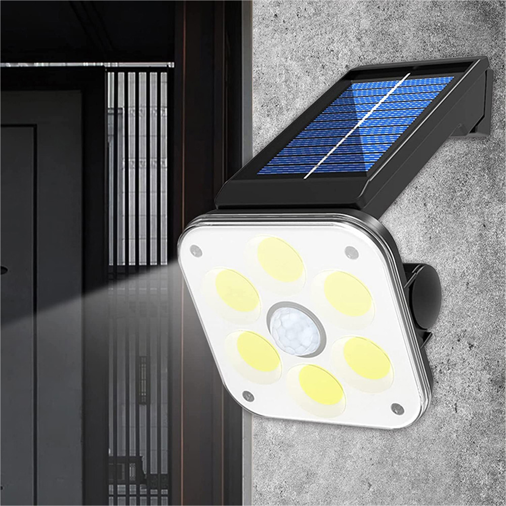 St Helens Black Solar Powered Outdoor Security Light with PIR Image 2