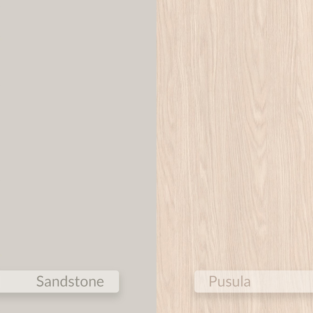 Decortie Brisa Single Door Sonoma Oak Wall Mounted Bedside Table Image 6