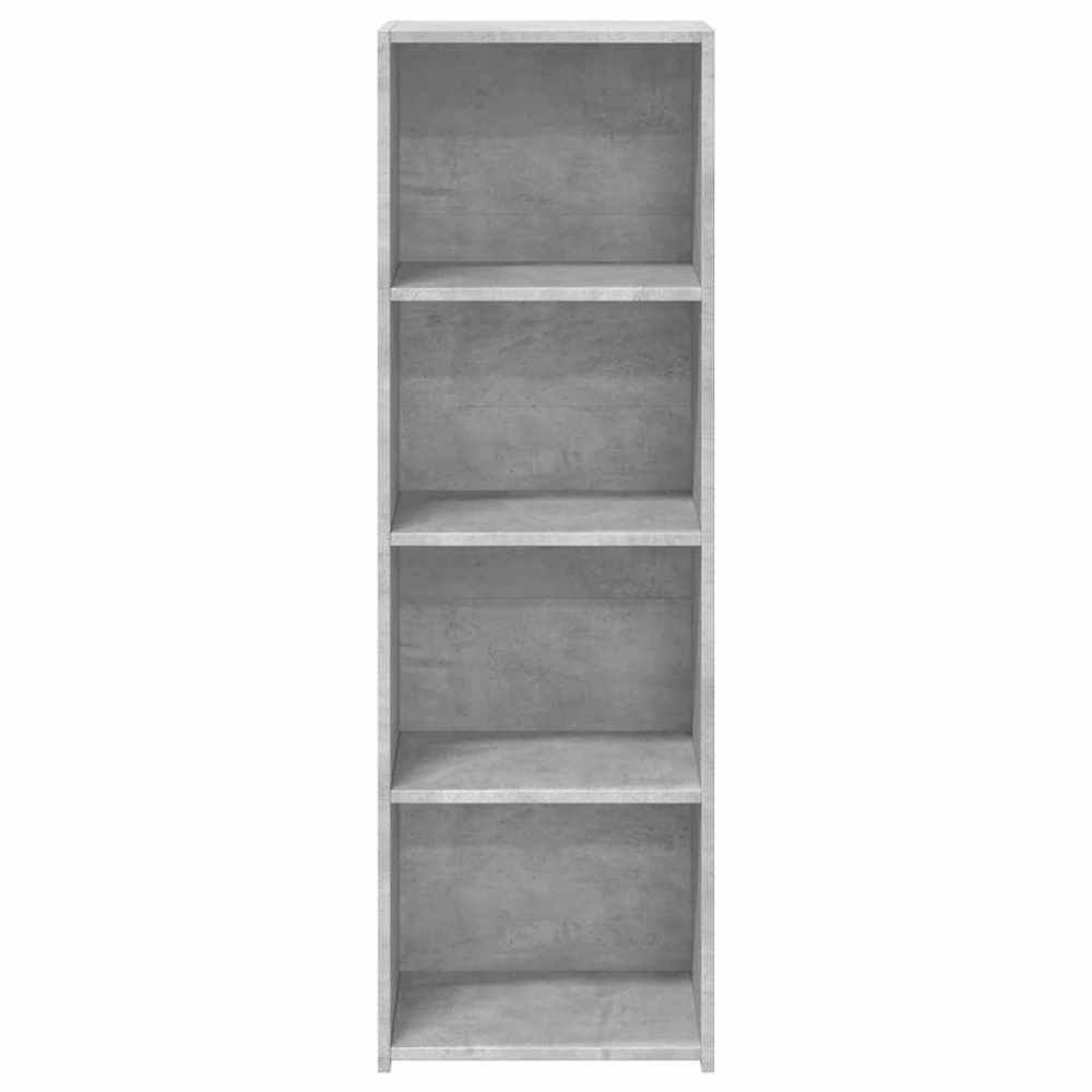 vidaXL 4 Shelf Concrete Grey Highboard with Metal Feet Image 4