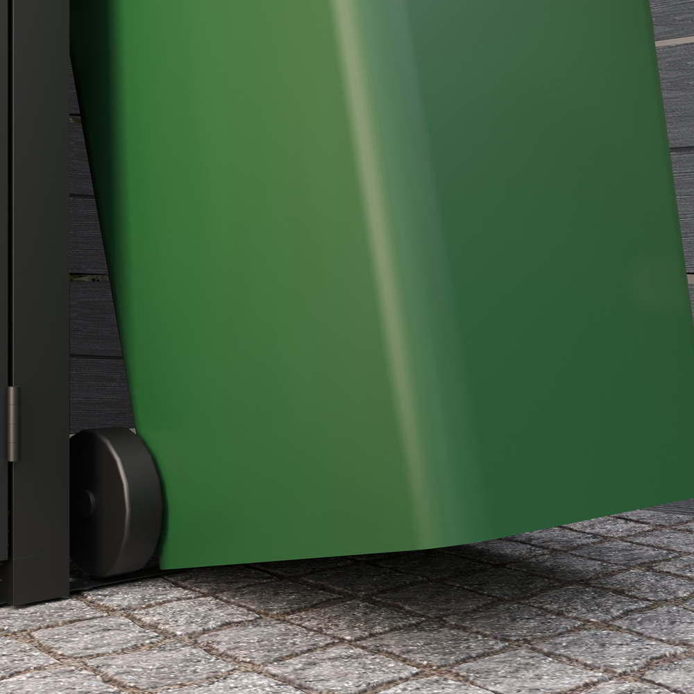 Keter Bin Hideaway 720L Graphite 3 Section Bin Storage Unit Image 7