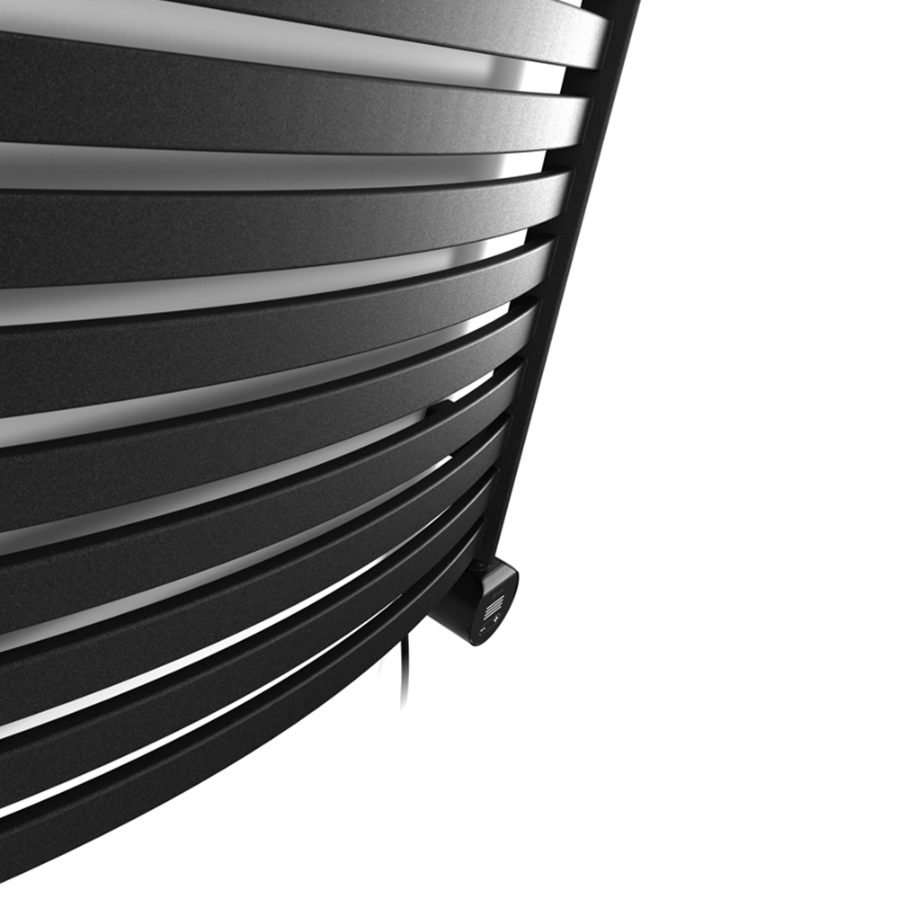 Terma Dexter E Matt Black Electric Towel Rail 1760 x 500mm Image 6