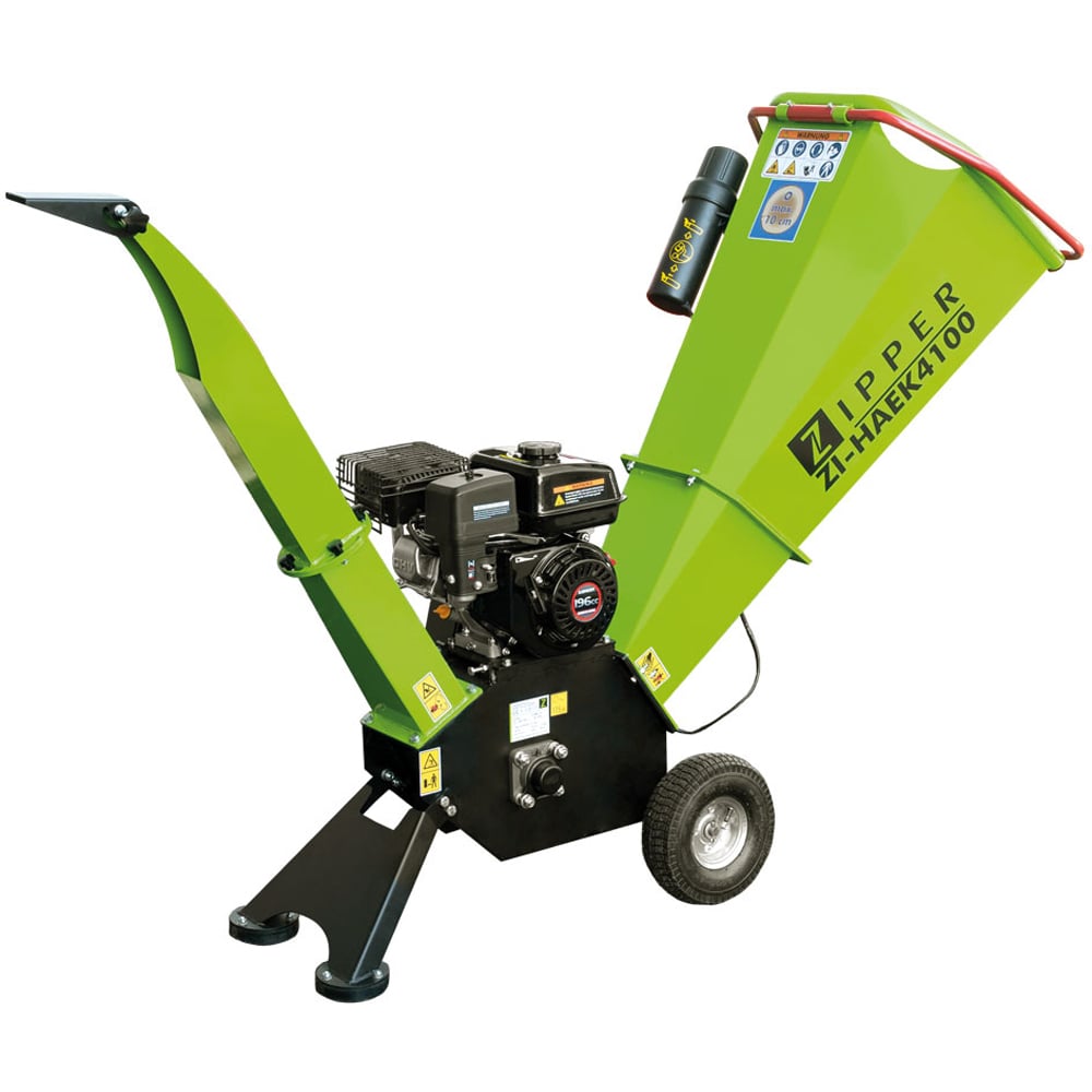 Zipper ZI-HAEK4100 196cc 100mm Petrol Wood Chipper Image 1