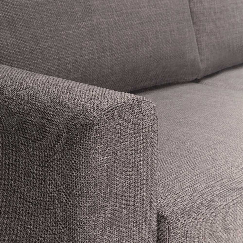 Florence Omaha 6 Seater Light Grey and Brown Fabric Sofa Set Image 8
