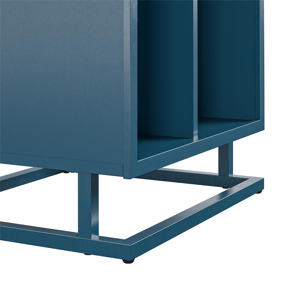 Novogratz Regal 3 Shelf Blue Turntable Stand Image 4