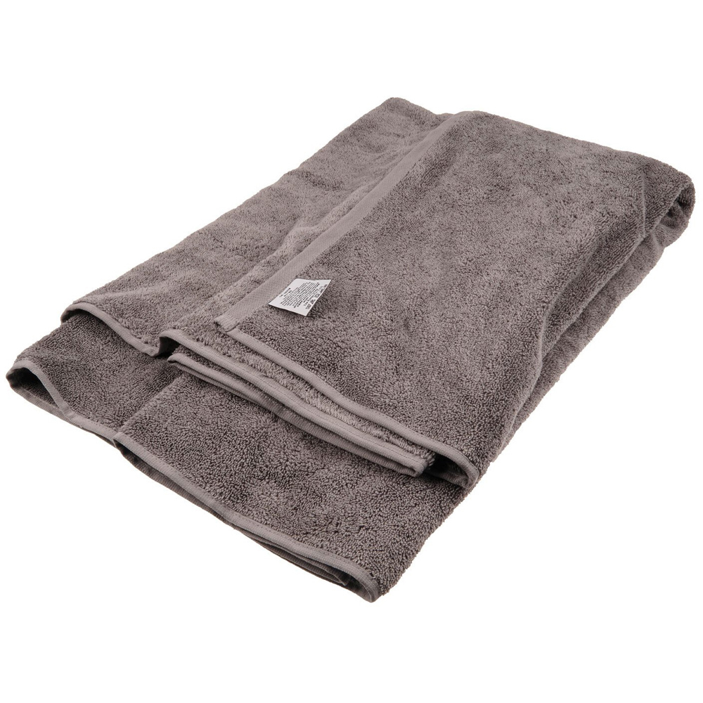 Soft Turkish Cotton Silver Terry Dobby Bath Sheet Image