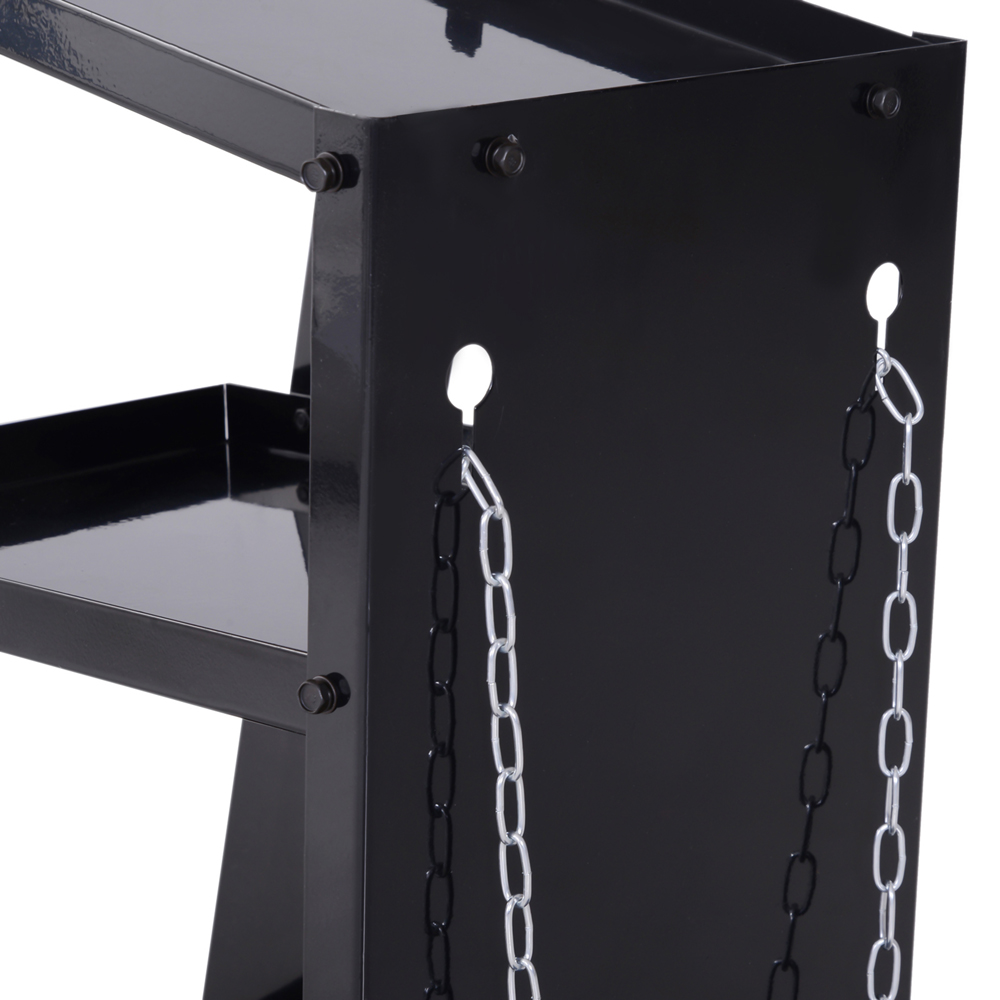 DURHAND 3 Tier Black Welding Cart Welder Trolley with Wheels 50kg Image 3