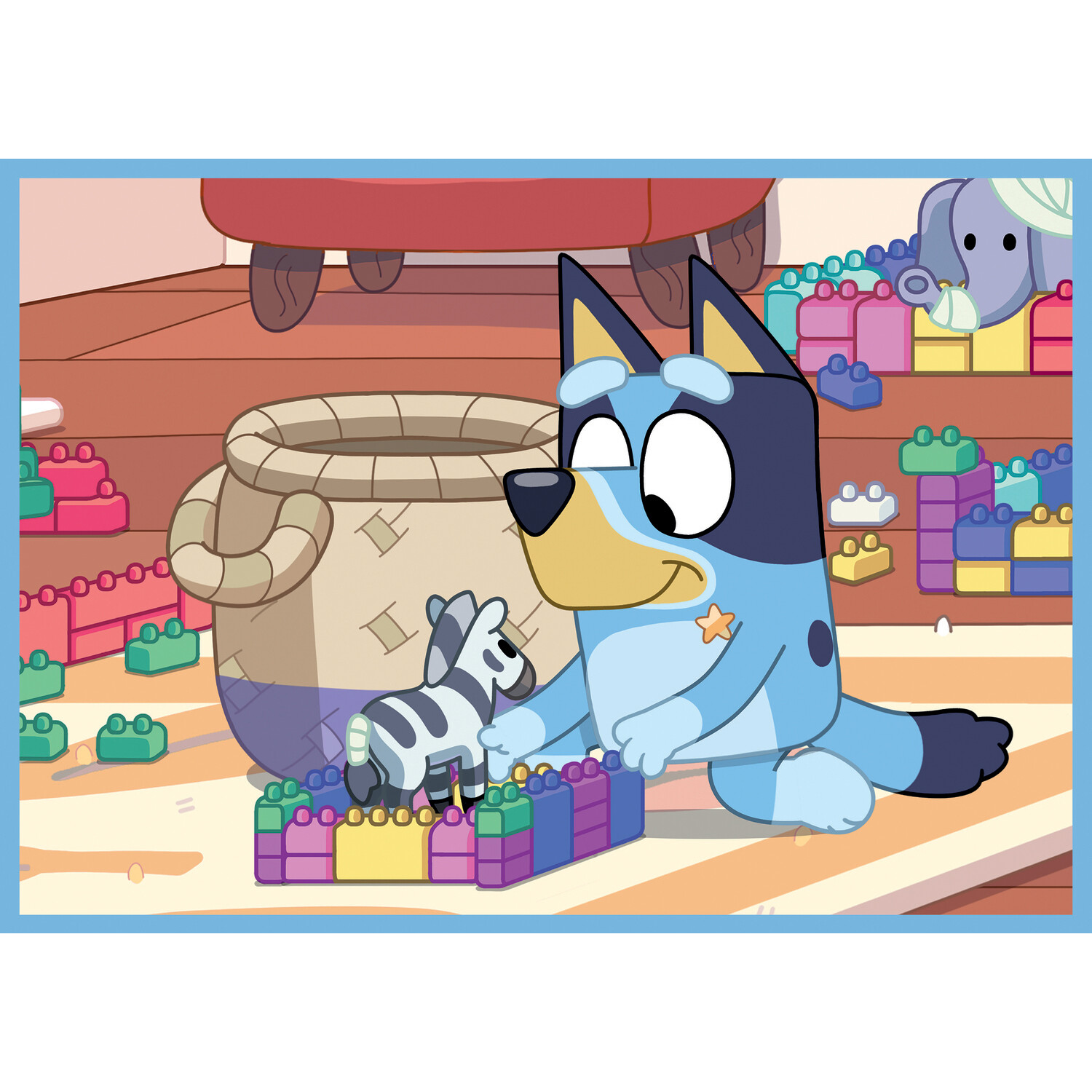 4 in 1 Bluey and His World Jigsaw Puzzle Image 2