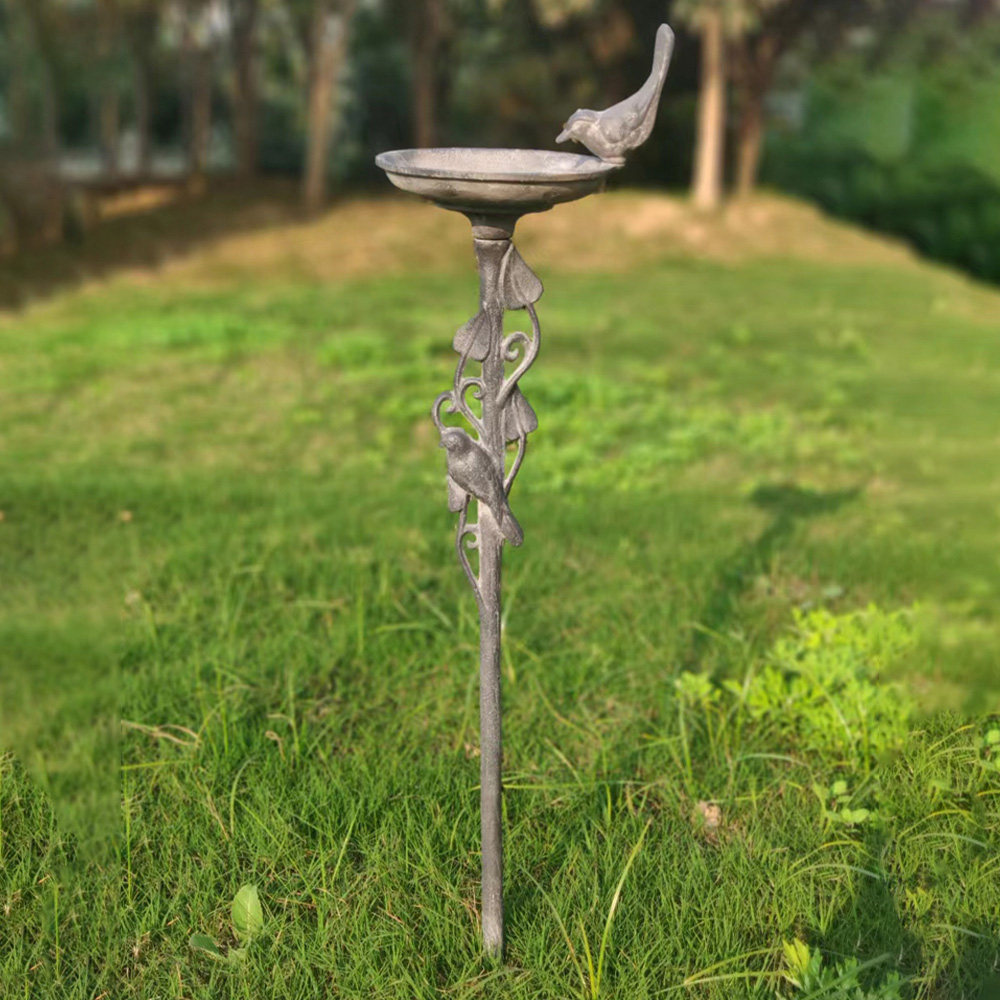 Avilo Cast Iron Bird Bath Stake Image 1