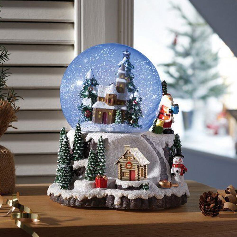 Marco Paul Village Wonderland Snow Sphere Christmas Decoration Image 2