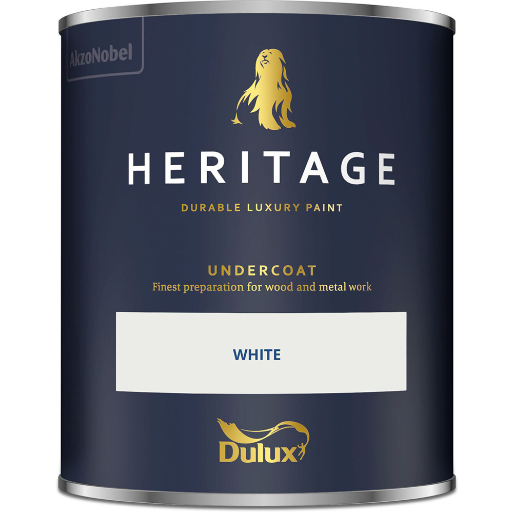 Dulux Heritage Wood and Metal White Undercoat Paint 750ml Image 5