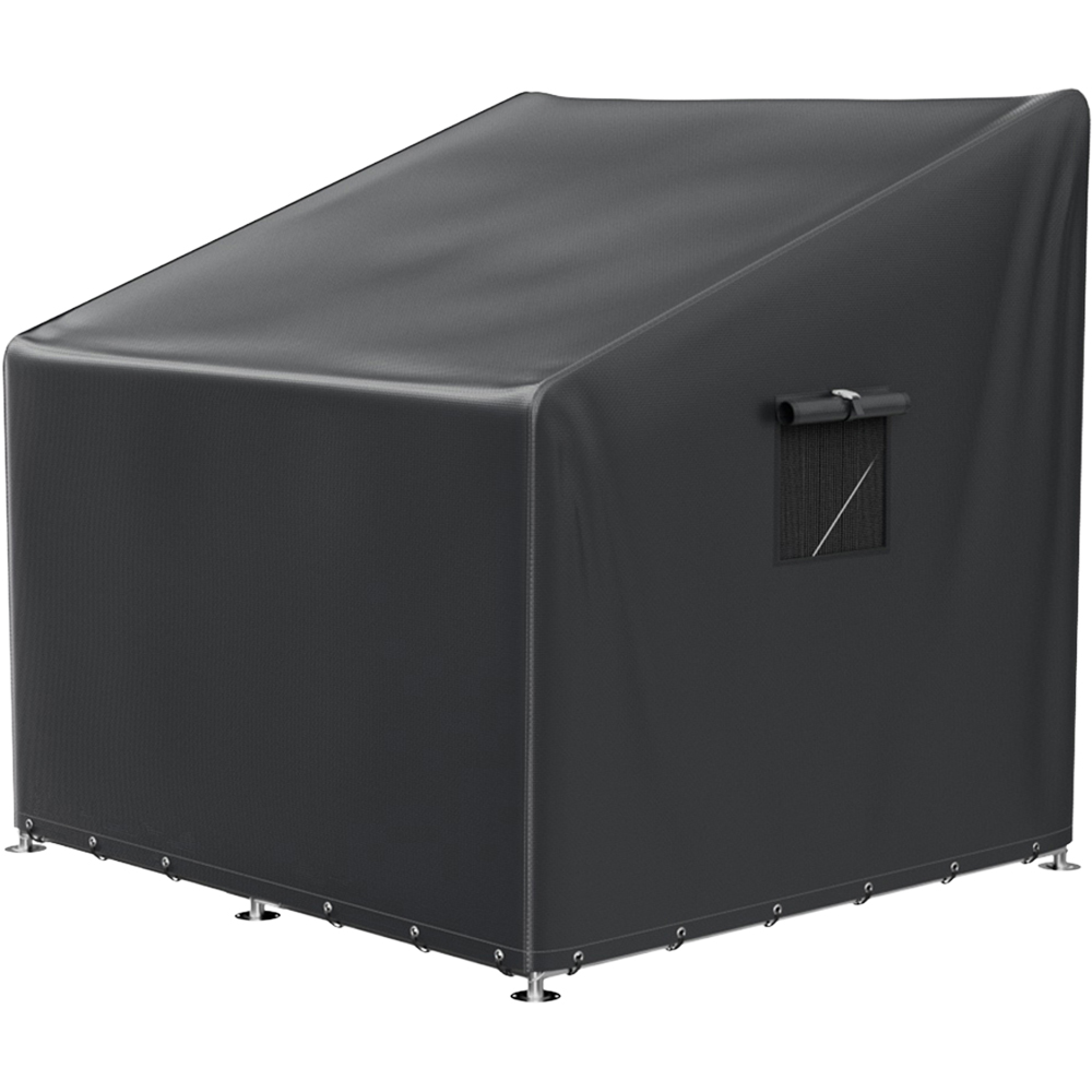 Living and Home 6 x 5ft Black Garden Storage Shed Image 3