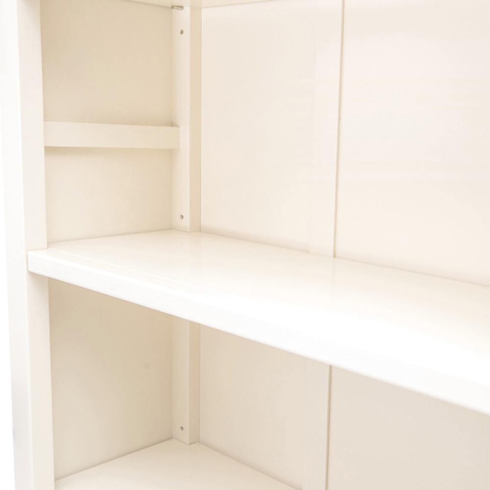 Maggiori 3 Shelf Off White Bookcase Image 7