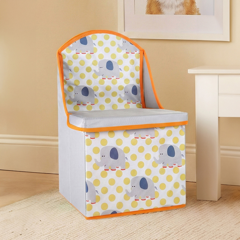 Premier Housewares Children Elephant Design Kids Storage Seat Image 3