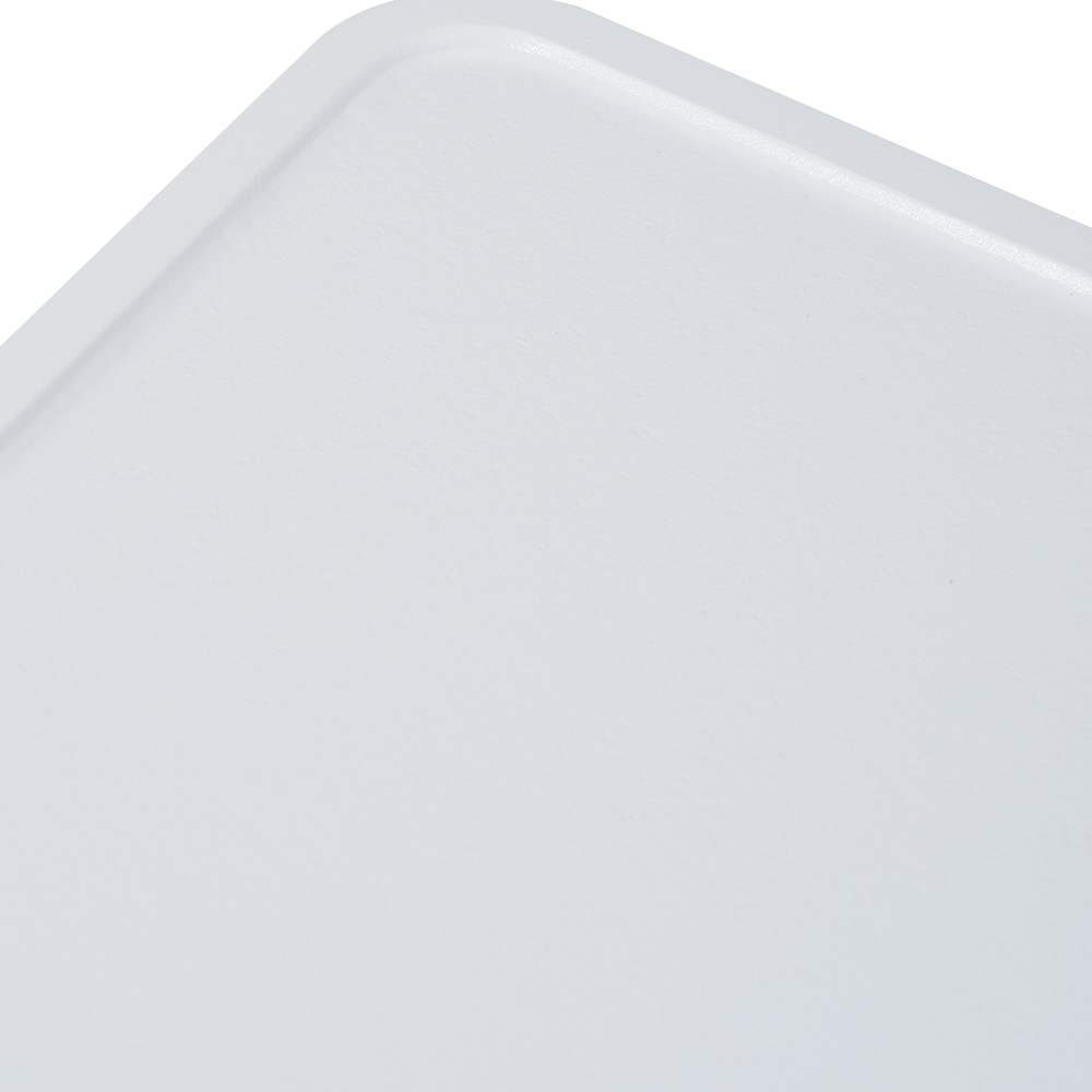 Living and Home White Side Table with Basket Image 7