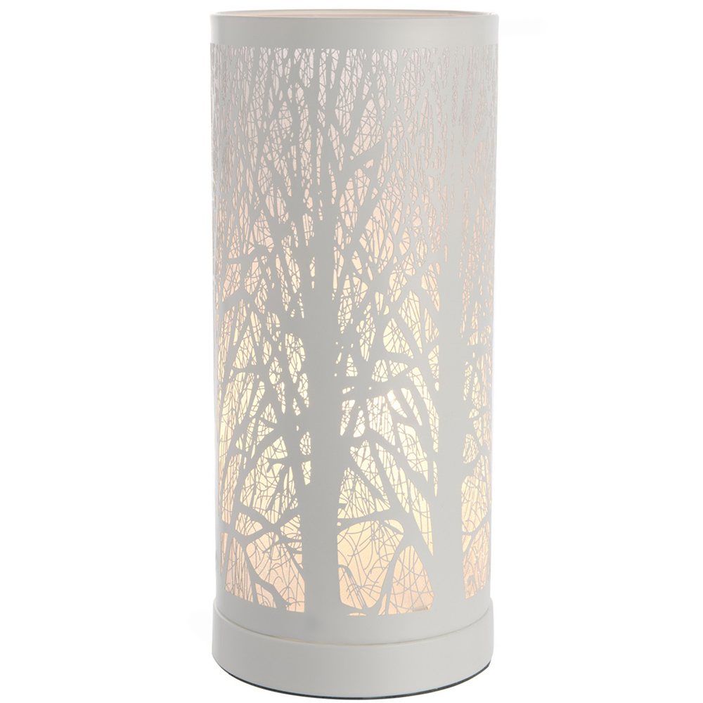 White Tree Scene Touch Pad Table Lamp Image 1