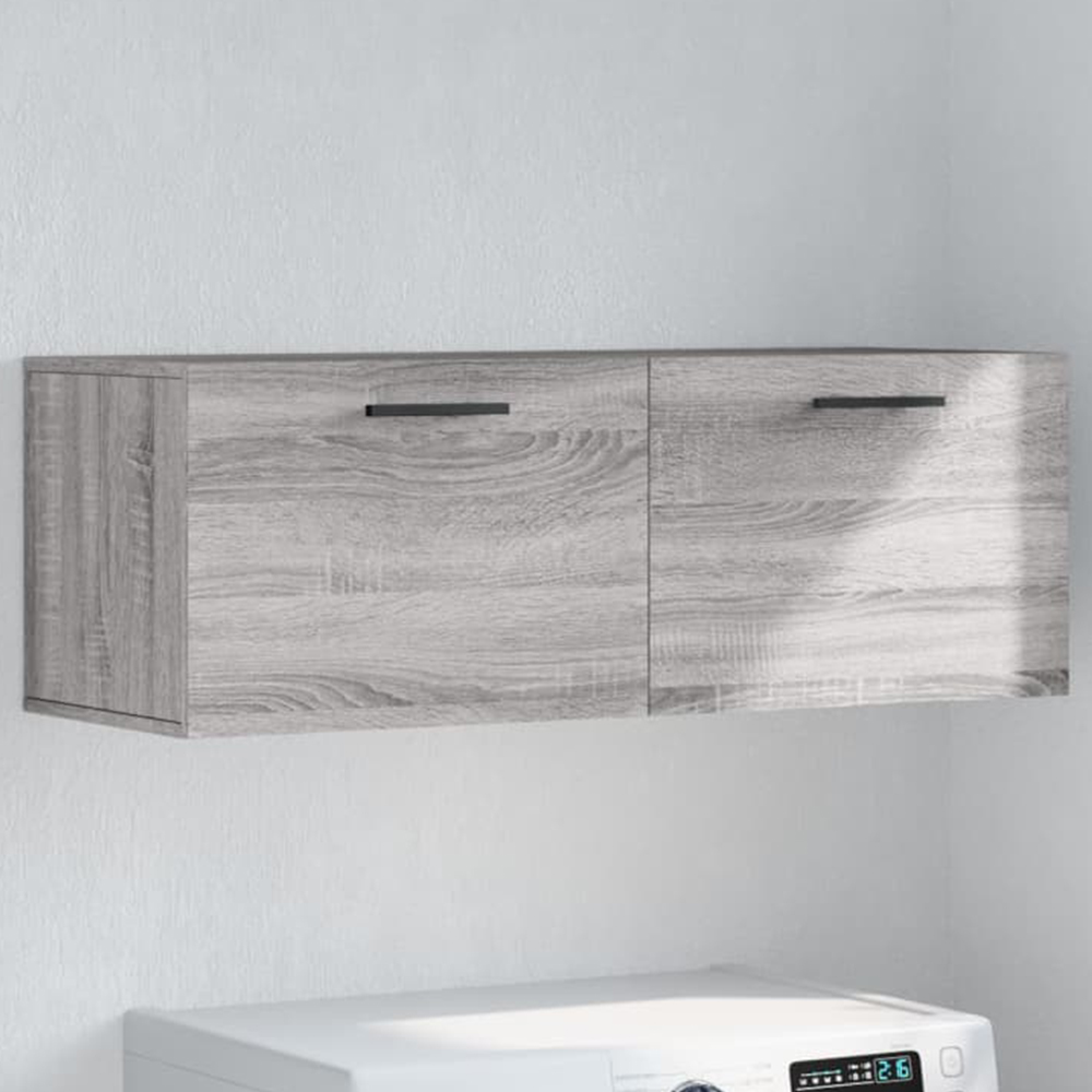vidaXL 2 Door Grey Sonoma Wall Cabinet Image 1